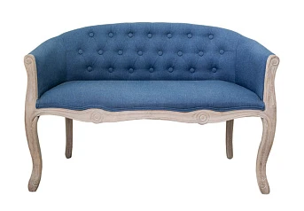 купить стильные Дизайнерский двухместный диван Kandy Double Blue цвет голубой в интернет-магазине