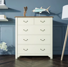 купить красивые Бежевый комод "Olivia" на пять ящиков арт GA2005C в интернет-магазине
