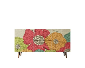 Комод "Berber" с ящиками 5 принт арт BB14/Print_05 в интерьере