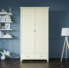 Бежeвый двухстворчатый шкаф "Olivia"   арт GA2004C