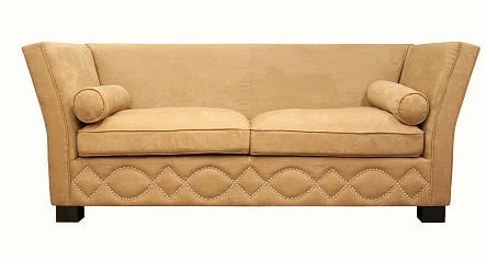 купить Прямой диван 3 места арт-деко Volte коричневый в интернет-магазине