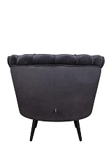 Низкое кресло ракушка Pearl черный V2 на заказ в интернет-магазине