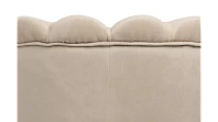 Низкое кресло ракушка Pearl Taupe на черных ножках в интернет-магазине