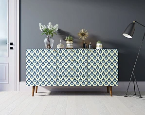 купить стильные Комод "Berber" с ящиками 13 принт арт BB14/Print_13 в интернет-магазине