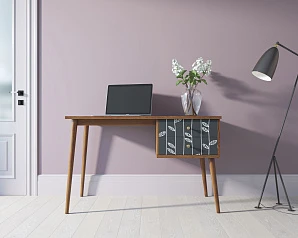 заказать Стол рабочий "Berber" принт 18 с одной тумбой арт BB20/Print_18