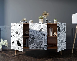 заказать Комод "Berber" три дверки 09 принт арт BB01/Print_09 в интернет-магазине