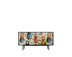 заказать Комод две дверки и три ящика "Emerson" Матрешки арт EM08/Art04