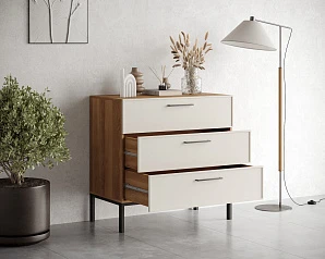 красивый Комод с тремя ящиками "Nicole" NLN12