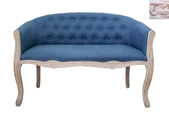 Диван французский стиль Kandy Double Blue розовый в интерьере