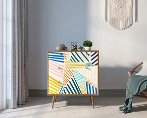 фото Комод "Berber" три ящика 42 принт арт BB40/Print_42 в интерьере