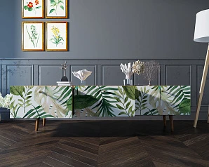 красивые Комод "Berber" с ящиками низкий под TV принт 4 арт BB19/Print_04