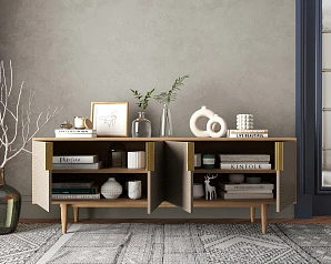 красивые Комод под TV с четыремя дверками "Line" R21/beige