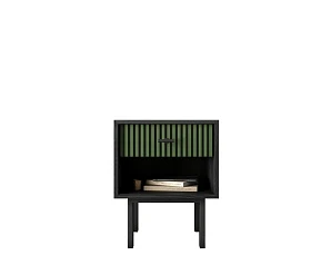 Тумбочка с верхним ящиком "Emerson" арт EM11/green/L в интерьере