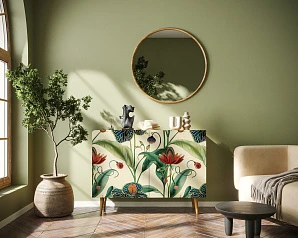 красивый Комод "Berber" две дверки 55 принт арт BB04/Print_55 в интернет-магазине