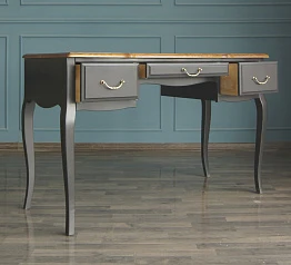 купить Стол письменный "Leontina Black" арт ST9347BLK