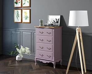 купить Комод Leontina Lavanda четыре ящика арт ST9340L
