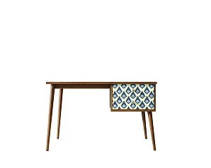 купить стильный Стол рабочий "Berber" принт 13 с одной тумбой арт BB20/Print_13 в интернет-магазине