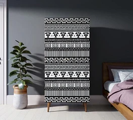 фото Шкаф малый двухстворчатый "Berber" принт 19 арт BB08/Print_19 в интерьере