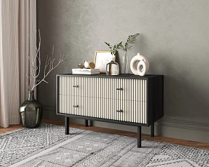 Комод с четырьмя ящиками "Emerson" арт EM05/milky/L в интернет-магазине