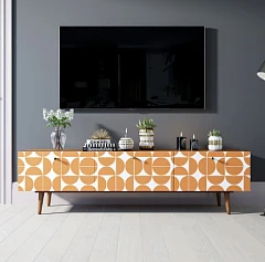 фото Комод "Berber" с ящиками низкий под TV принт 14 арт BB19/Print_14
