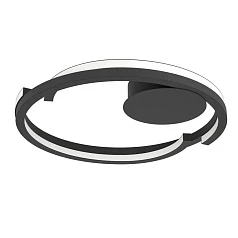 901821 Светодиодный настенно-потолочный светильник с регулировкой цветовой температуры MEZZOMONTE, 1X20W 1X20W(LED LED), 2700-6500K, 2220 2220lm, алюм