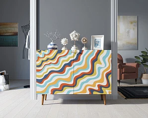 Комод с принтом 21 "Berber" две дверки арт BB04/Print_21 в интернет-магазине