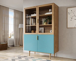 Буфет с двумя дверками "Line" LN11/GR1/blue в интернет-магазине