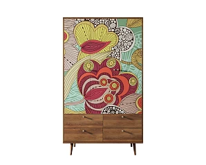Шкаф трехстворчатый "Berber" принт 6 арт BB02/Print_06 на заказ