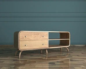 купить красивый Комод под TV в Скандинавском стиле "Ellipse" арт EL07Y в интернет-магазине