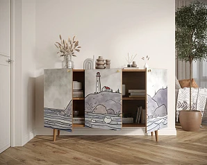 купить Комод с принтом 51 "Berber"  арт BB01/Print_51