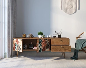 купить красивые Комод "Berber" два ящика и две дверки 25 принт арт BB27/Print_25