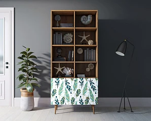 Стеллаж на комоде "Berber" принт 44 арт BB44/Print_44 в интерьере