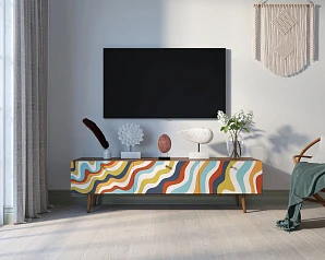 заказать Комод "Berber" с ящиками низкий под TV 21 принт арт BB19/Print_21