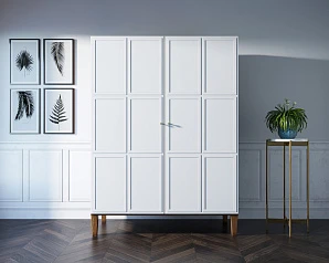 заказать Шкаф "Андерсен (Andersen)" широкий двухстворчатый арт AN27WH