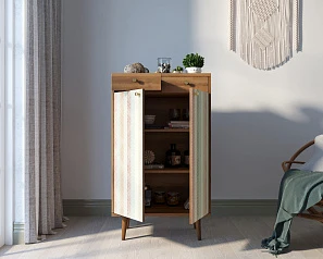 красивые Комод "Berber" два ящика и дверки 45 принт арт BB46/Print_45 в интернет-магазине