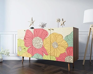 стильные Комод "Berber" с двумя дверками и ящиками принт 5 арт BB17/Print_05