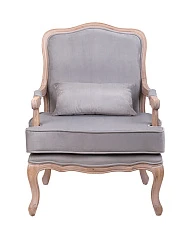 Мягкое полукресло с подлокотниками Nitro Grey Velvet в интерьере