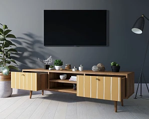 купить Комод "Berber" с нишей низкий под TV принт 43 арт BB49/Print_43 в интернет-магазине