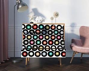 купить стильные Комод "Berber" пять ящиков 37 принт арт BB36/Print_37