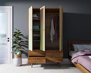 Шкаф трехстворчатый "Berber" принт 16 арт BB02/Print_16 на заказ в интернет-магазине