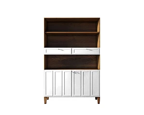 стильный Стеллаж широкий двухстворчатый "Andersen" арт AN17WH