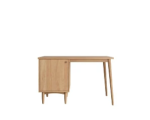 Стол рабочий Bubble Solid с левой тумбой арт BBL09S в интерьере