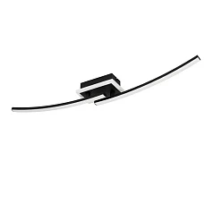 купить 901217 Светодиодный потолочный светильник LUNGOLAGO, 12W(LED), сталь, пластик, черный, пластик, белый, 4000K, 1450lm