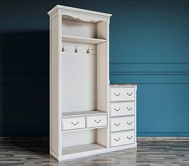 Шкаф-прихожая Leontina с комодом арт ST9362 на заказ в интернет-магазине