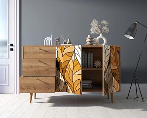 купить стильный Комод "Berber" с двумя дверками и ящиками 08 принт арт BB05/Print_08