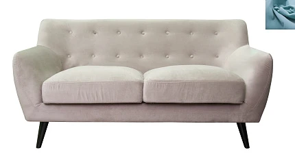 купить стильный Мягкий диван Albert 9 ширина 165 цвет голубой в интернет-магазине