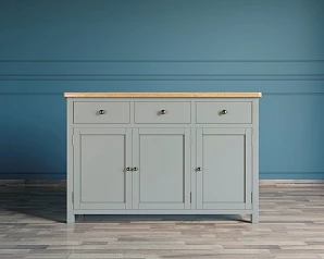 Комод "Jules Verne" 3 ящика 3 дверки серый арт JV38ETGG в интернет-магазине