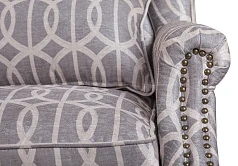 заказать Мягкое полукресло с подлокотниками Scott Grey