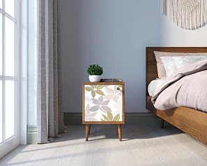 красивые Тумбочка "Berber" с дверкой 27 принт арт BB21/Print_27, разноцветная в интернет-магазине