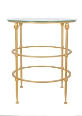 Журнальный столик круглый Lekan в интерьере